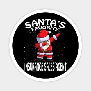 Santas Favorite Insurance Sales Agent Christmas Magnet